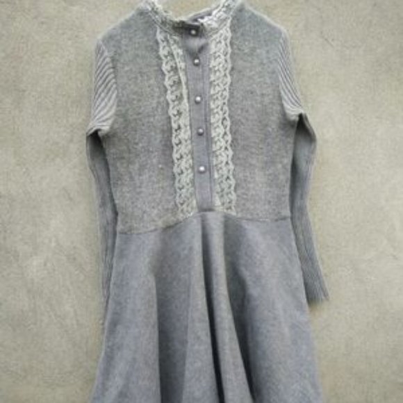 Women's gray waist slimming sexy dress